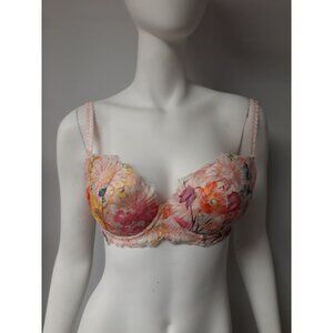 Bradelis Julianne Bra Pink Multicolored Size 32 B NEW WITH TAGS!